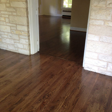 Red Oak Wood Floors with Jacobean Stain