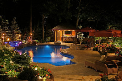 Design ideas for a beach style pool in Toronto.