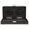 Heritage Double Watch Winder With Cover In Black