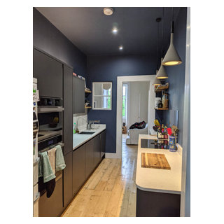 A Rustic Kitchen in a Modern Edinburgh Flat - Rustic - Kitchen ...