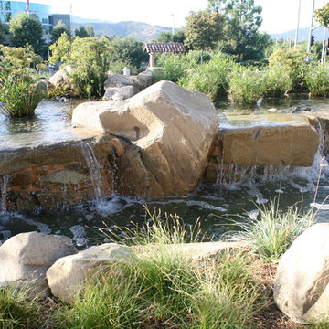 Large Scale Pond for Shopping Plaza Entrance