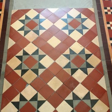 1920’s Victorian Tiled Hallway Floor Restored in Pontcana