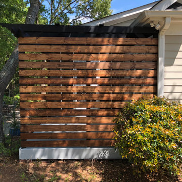 After Privacy Wall - Pergola Makeover