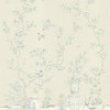 Chinoiserie Wall Mural Porcelains, Cream, Large