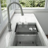 32" Prestige Undermount 60/40 Double Bowl Sink With Ledge and Low Divide