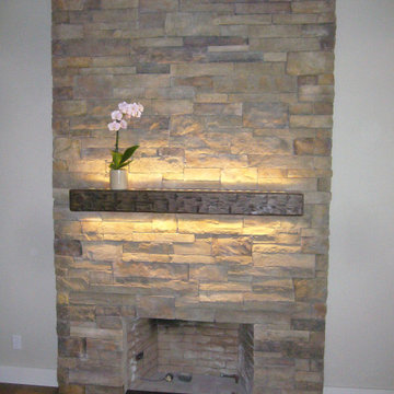 Brad & Suzanne's new fireplace faces