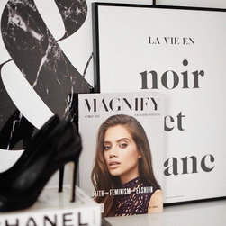 Ampersand Marble (blanc) and Noir et Blanc - Prints And Posters