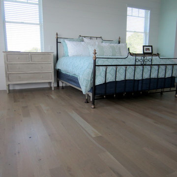 MONTAUK: WIDE PLANK ENGINEERED INSTALLED/WHITE OAK INSTALLED/FINISHED IN BEDRMS