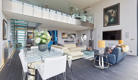 My Houzz: A Riverside Apartment With a Striking Open-plan Layout