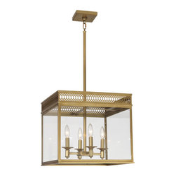 Robert Abbey - Robert Abbey Williamsburg Tucker Square Pendant - Pendant Lighting