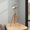 Brown Metal Industrial Desk Lamp, 30" x 13" x 13"