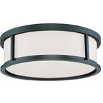 Nuvo Lighting - Nuvo Lighting 60/2983 Odeon - 17" Three Light Flush Mount - Shade Included: TRUE Warranty: 1 Year Limited* Number of Bulbs: 3*Wattage: 60W* BulbType: A19 Medium Base* Bulb Included: No