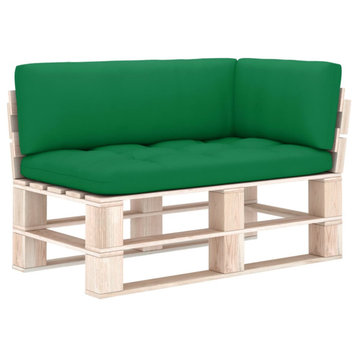 Vidaxl Pallet Sofa Cushions 3-Piece Green