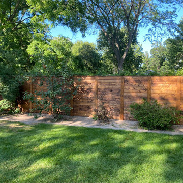 Sheds and Fences, stained and painted