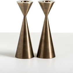 Taper Candlesticks - Brass - Candleholders