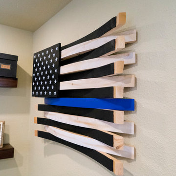 Thin Blue Line American Flag