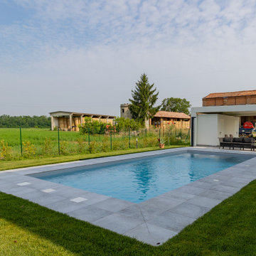 Villa SM | Realizzazione nuova piscina esterna con portico