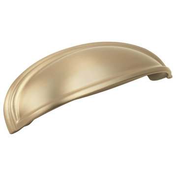 Ashby 3 in. & 4 in. Centers Golden Champagne Cabinet Cup Pull