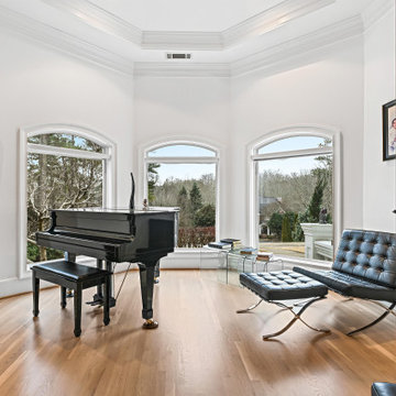White Oak Refinishing with Bona NordicSeal — Music Room, Hoschton GA