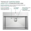 Transolid Diamond 32"x22" Single Bowl Dual-Mount Sink Kit in Stainless Steel