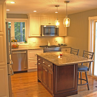 Suburban Multitone Eat in Kitchen