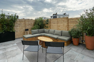 Aménagement paysager d'un rooftop à Paris 14ème