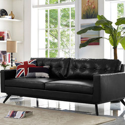 Blake Sofa in Antique Black by TOV Furniture - Sofas