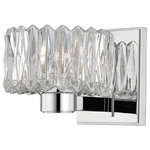 Hudson Valley Lighting - Anson 1-Light Bath and Vanity With Clear Glass, Polished Chrome - Shade Finish: ClearMay only be used as uplights