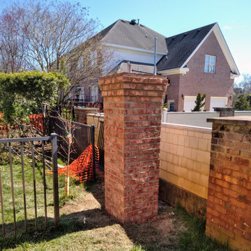 4 Columns Created to Accent Fence Line