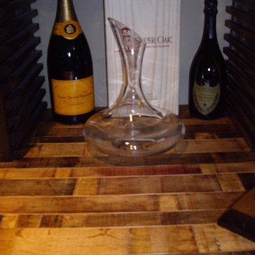 Stave Wine Barrel Tabletop Dallas Home Wine Cellar