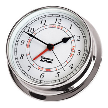 Weems and Plath Chrome Endurance 125 Time and Tide Clock