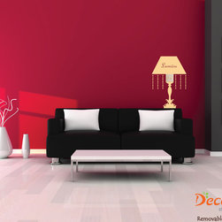 Lumi&egrave;re (Lamp Switch Decal) Contemporary Wall Decal (SKU 008) - Wall Decals