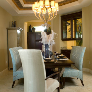 Transitional custom family home