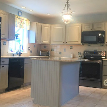 Gray Cabinet Refacing