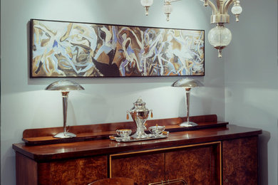 Dining room - contemporary dining room idea in Denver