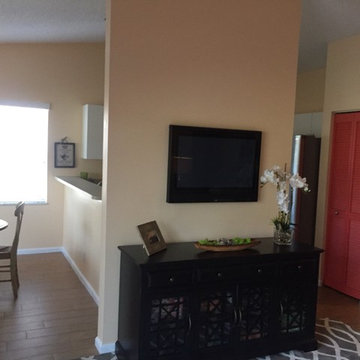 Take advantage of every small space. Great media cabinet and good storage fits p