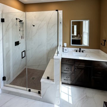Contemporary Master Bathroom Renovation in Alexandria, VA