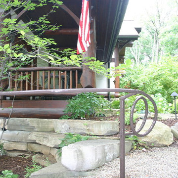 Railing for Timberframe house.