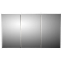 Tri-View Series Medicine Cabinet, 60"x36", Beveled Edge