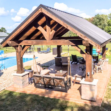 14×20 Backyard Pavilion in Canfield, OH