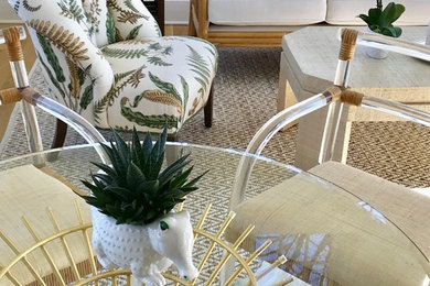 Example of a transitional sunroom design in New York