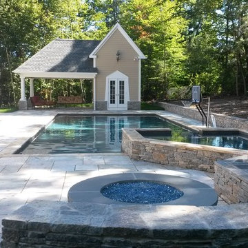 Gunite pool and spa