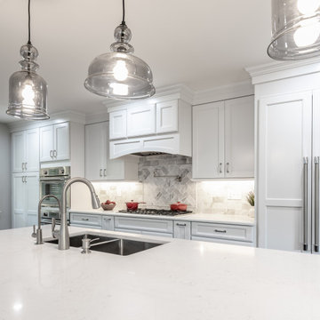 Family Enjoys of a New Powder Room, Kitchen, and Garage in a Vienna VA Addition