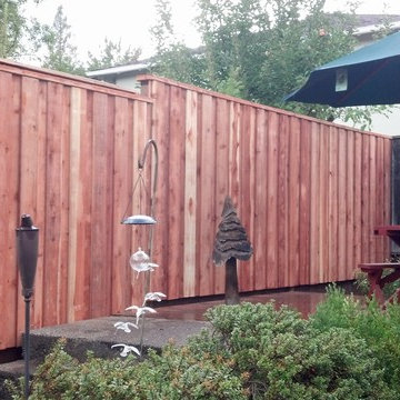 Healdsburg, CA Redwood Fence