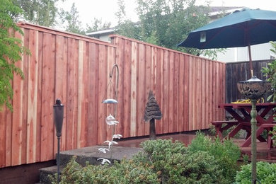 Healdsburg, CA Redwood Fence