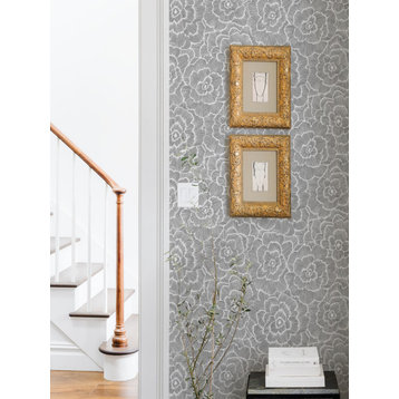 Charcoal Saraya Peel & Stick Wallpaper, Bolt