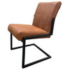 ALANIS Leather Chair, Copper Brown