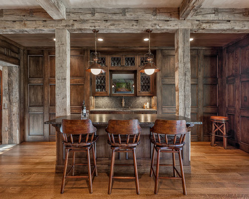 Rustic Home Bar Design Ideas, Remodels & Photos  SaveEmail