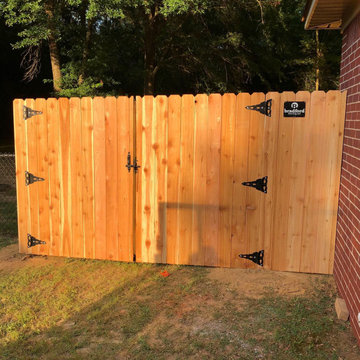 6' tall Cedar Double Gate