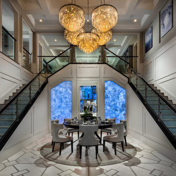 Toll Brothers used SLABlite to back light their vertical installations